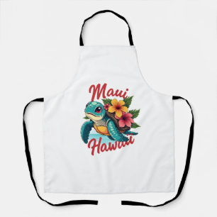 Maui Hawaii T-Shirt Mädchen Frauen Kinder Meeressc Schürze