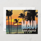 Maui, Hawaii Travel Postcard Postkarte (Vorne/Hinten)