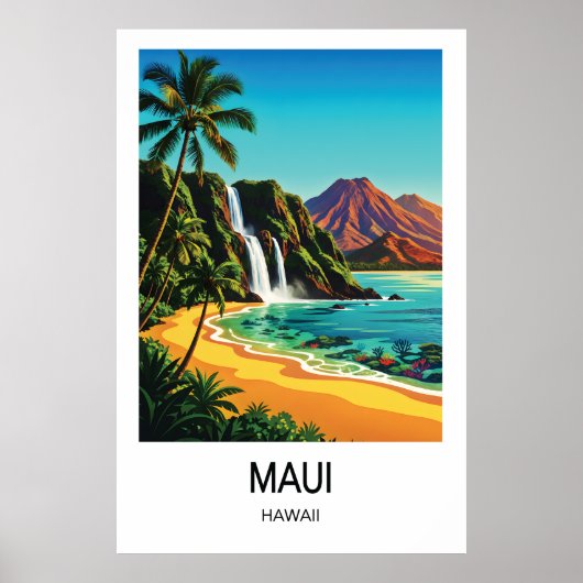 Maui, Hawaii Travel Poster (Vorne)