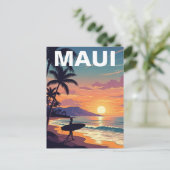 Maui Hawaii Travel Postkarte (Stehend Vorderseite)