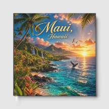 Maui Hawaii Tropische Küstenlinie Reiseposter