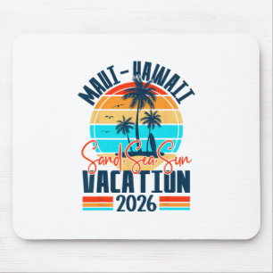 Maui Hawaii Urlaub 2026 Souvenir passende Familie Mousepad