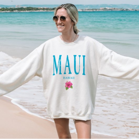 Maui Hawaii Vacation Grunge Sweatshirt