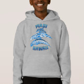 Maui Hawaii Vacation Tribal Delphine Hoodie (Vorderseite)