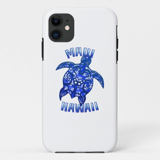 Maui Hawaii Vacation Tribal Turtle Case-Mate iPhone Hülle (Rückseite)