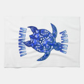 Maui Hawaii Vacation Tribal Turtle Geschirrtuch (Horizontal)