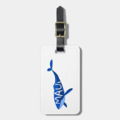 Maui Hawaii Whale Gepäckanhänger (Vorderseite vertikal)