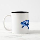 Maui Hawaii Whale Zweifarbige Tasse (Links)