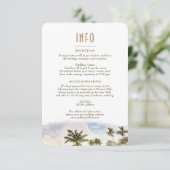 Maui Hawaii Zielort INFO-Angaben einfügen Einladung (Stehend Vorderseite)