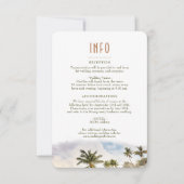 Maui Hawaii Zielort INFO-Angaben einfügen Einladung (Vorderseite)