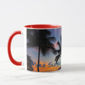 Maui Hawaiian Sunset Palm Tree Tasse (Links)