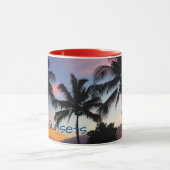 Maui Hawaiian Sunset Palm Tree Tasse (Zentrum)