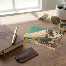 Maui Hawaiianische Insel Vintage-Reisepostkarte