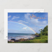 Maui Island Rainbow Postkarte (Vorne/Hinten)