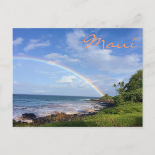 Maui Island Rainbow Postkarte