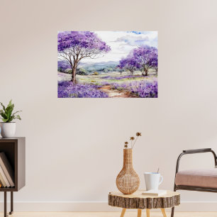 Maui Jacaranda-Bäume Poster