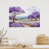 Maui Jacaranda Trees Poster (Küche)