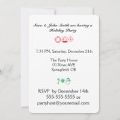 Maui Kalikimaka Pun Hawaiian Weihnachtsananas Einladung (Rückseite)