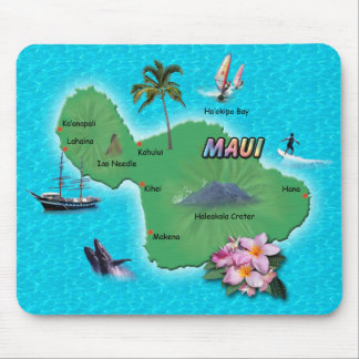 Maui-Karte Mousepad