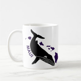 Maui - Lila Hawaii-Inseln Humpback Kaffeetasse
