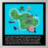 Maui Map Poster (Vorne)