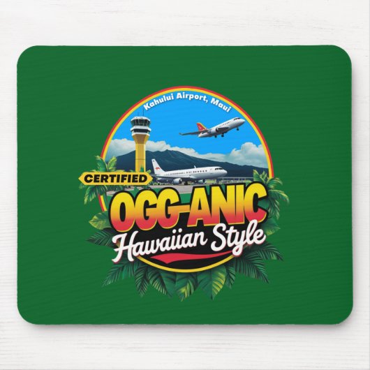 Maui OGG Airport Code Mouse Pad Mousepad (Vorne)