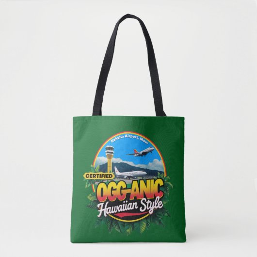Maui OGG Airport Code Tote Bag Tasche (Vorderseite)