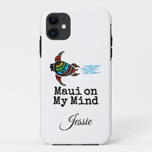 Maui on My Mind Sea Turtle Case-Mate iPhone Hülle (Rückseite)