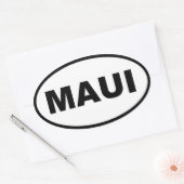 Maui Ovaler Aufkleber (Umschlag)