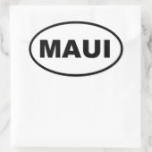 Maui Ovaler Aufkleber (Tasche)