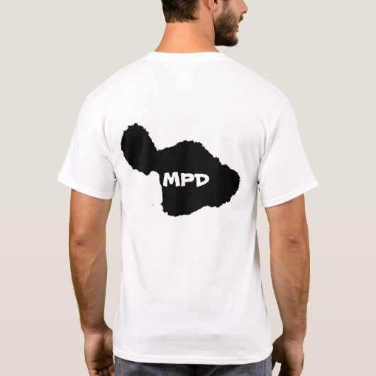Maui-Polizei T-Shirt (Rückseite)