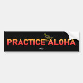 Maui Practice Aloha Lava Shaka (Hang locker) Autoaufkleber (Vorne)