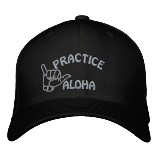 Maui Practice Aloha Shaka (Hang locker) Bestickte Baseballkappe (Vorderseite)