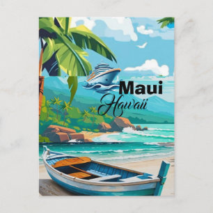 Maui Reise Postkarten Kunst, Maui Hawaii Reise Pos