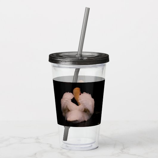 Maui-Schwan-Acryl-Trommel Acryltrinkbecher (Rückseite)