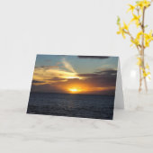 Maui-Sonnenuntergang Karte (Gelbe Blume)
