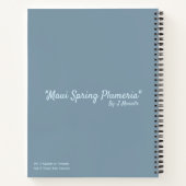 Maui Spring Plumeria Notebook Notizblock (Rückseite)