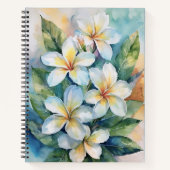 Maui Spring Plumeria Notebook Notizblock (Vorderseite)