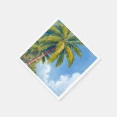Maui-Strand-Palmen-Malerei Serviette (Ecke)