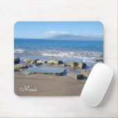 Maui-Strand-u. Wellen-Mausunterlage Mousepad (Mit Mouse)