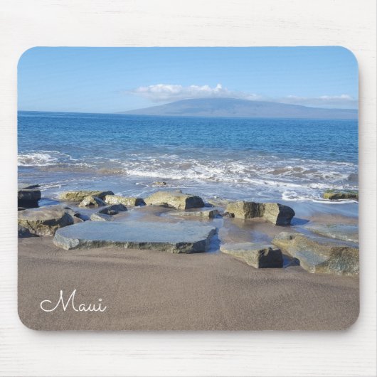 Maui-Strand-u. Wellen-Mausunterlage Mousepad (Vorne)