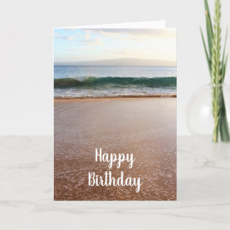 Maui Strand und Wellen Geburtstag Karte