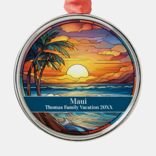 Maui-Strandurlaub Ornament Aus Metall