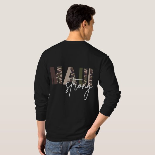 Maui Strong Army Pattern Long Sleeve T-Shirt (Schwarz voll)