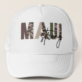 Maui Strong Brown Army Pattern Trucker Hat Truckerkappe (Vorderseite)