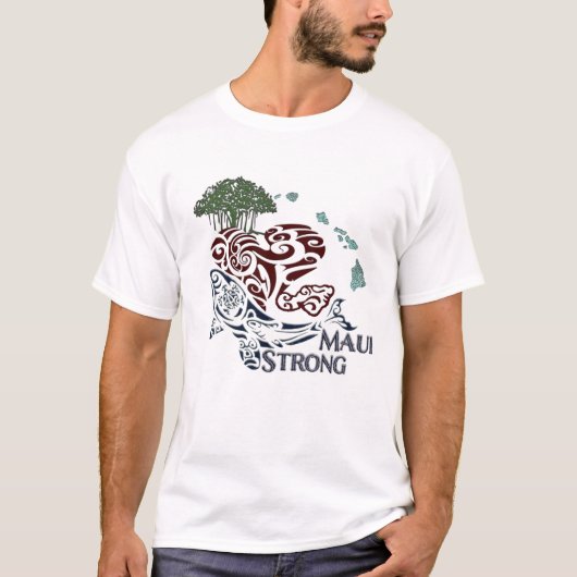 Maui Strong Fundraiser T - Shirt Maui Desaster Fun (Vorderseite)