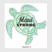 Maui Strong Sea Schildkröte Aufkleber (Blatt)