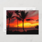 MAUI SUNSET 2 POSTKARTE (Vorne/Hinten)