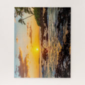 Maui Sunset am geheimen Strand mit Molokini-Krater Puzzle (Vertikal)