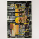 Maui Sunset Graphics on Bamboo Background Puzzle (Vertikal)